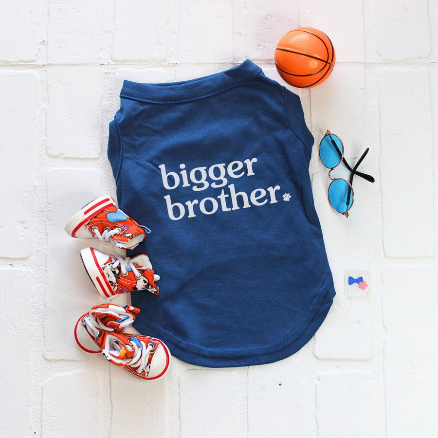 Bigger Brother T-Shirt for Pet – Family Pregnancy Announcement Tee
