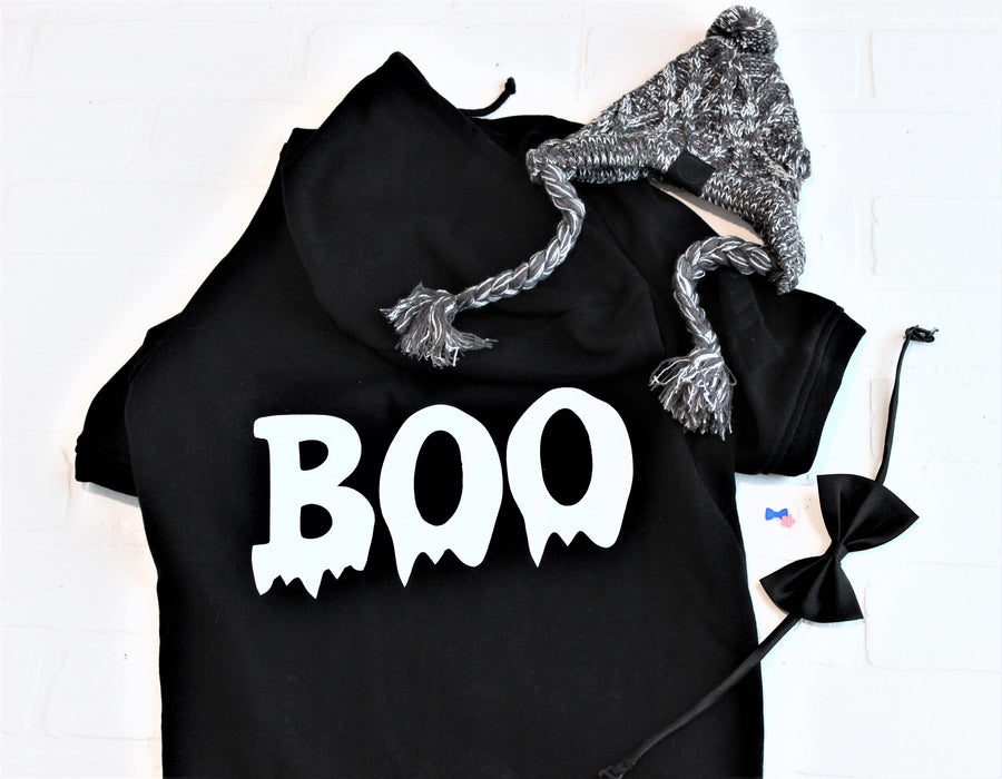 Black Halloween Hoodie for Dog | Spooky and Stylish Pet Outfit
