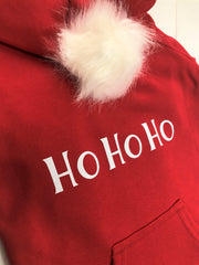 Christmas Dog Hoodie with 'Ho Ho Ho' - Festive Holiday Pet Outfit