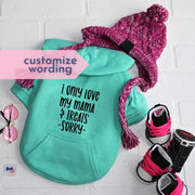 Custom Teal Dog Sweatshirt - Personalized Pet Shirt for Stylish Comfort