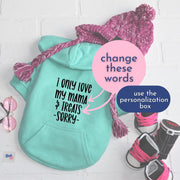 Custom Teal Dog Sweatshirt - Personalized Pet Shirt for Stylish Comfort