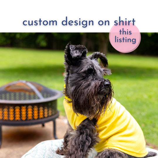 Custom Yellow Pet Shirt - Design Your Own Personalized Outfit