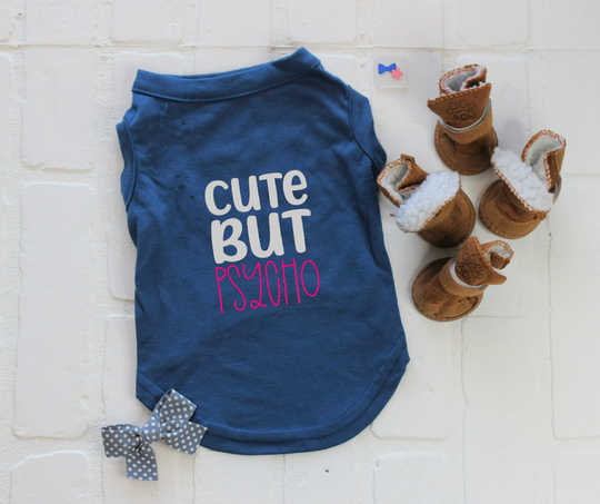 Cute Blue Dog T-Shirt for Girl Dog | Stylish & Comfortable Pet Apparel