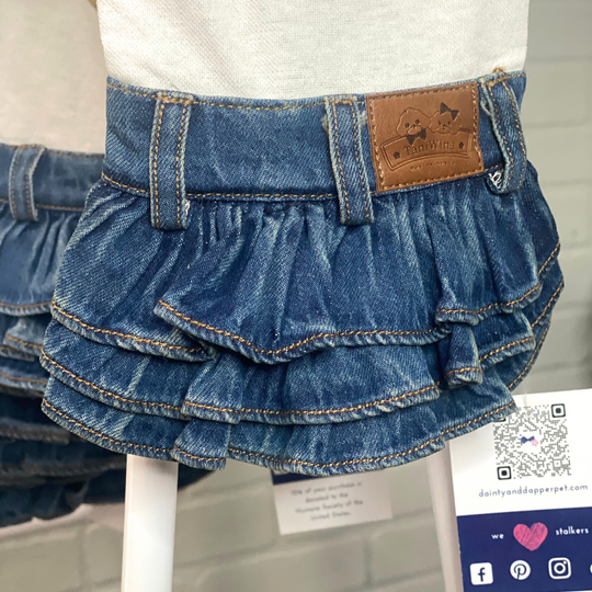 Dog Harness Dress | Pet Outfit with Cute Pink Embellishment