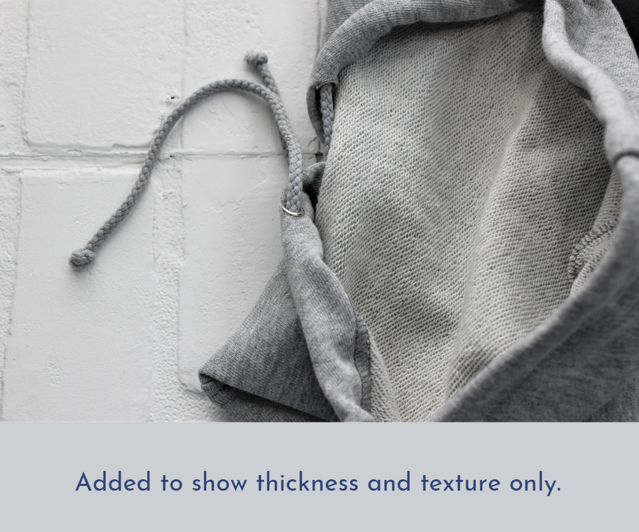 detail of hooded shirt for dog, to show detail and texture