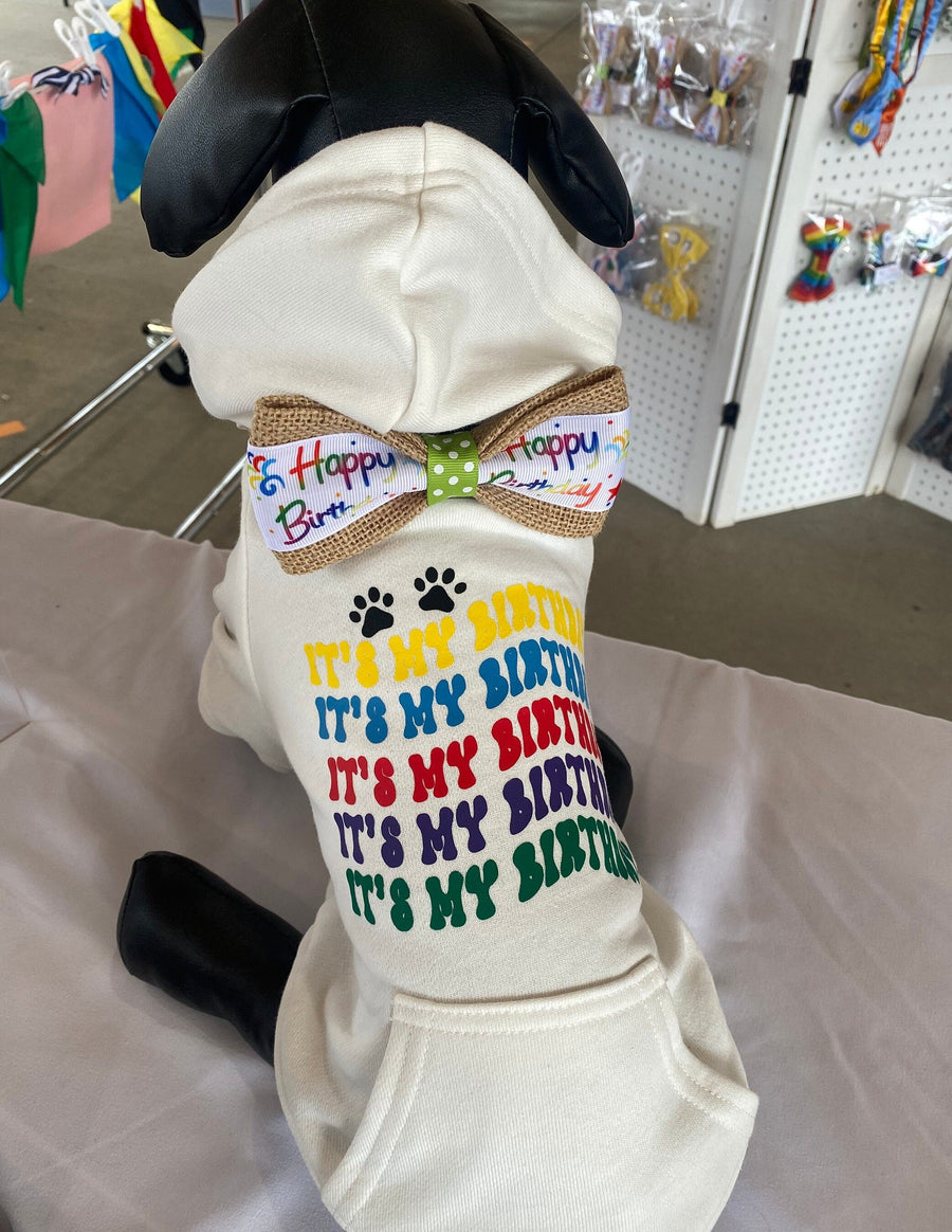 Happy Birthday Shirt for Dogs - Perfect Outfit for Your Pet's Party!