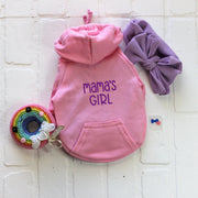 Mama's Girl Dog Shirt | Sweatshirt with Purple Letters for Your Pet