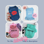 Mama's Girl Dog Shirt | Sweatshirt with Purple Letters for Your Pet