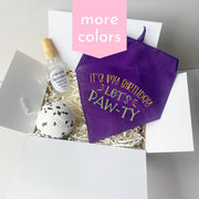 Perfect Birthday Gift Box: Dog Bandana, Fragrance Spray & Toy Ball