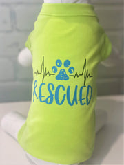 Rescued Dog Sleeveless Shirt - Adoption Awareness Pet Apparel
