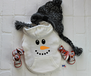 Snowman Dog Hoodie - Cozy Winter Outfit for Pets