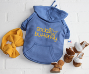 Social Butterfly Blue Dog Hoodie - Cute Winter Outfit for Girl Dogs