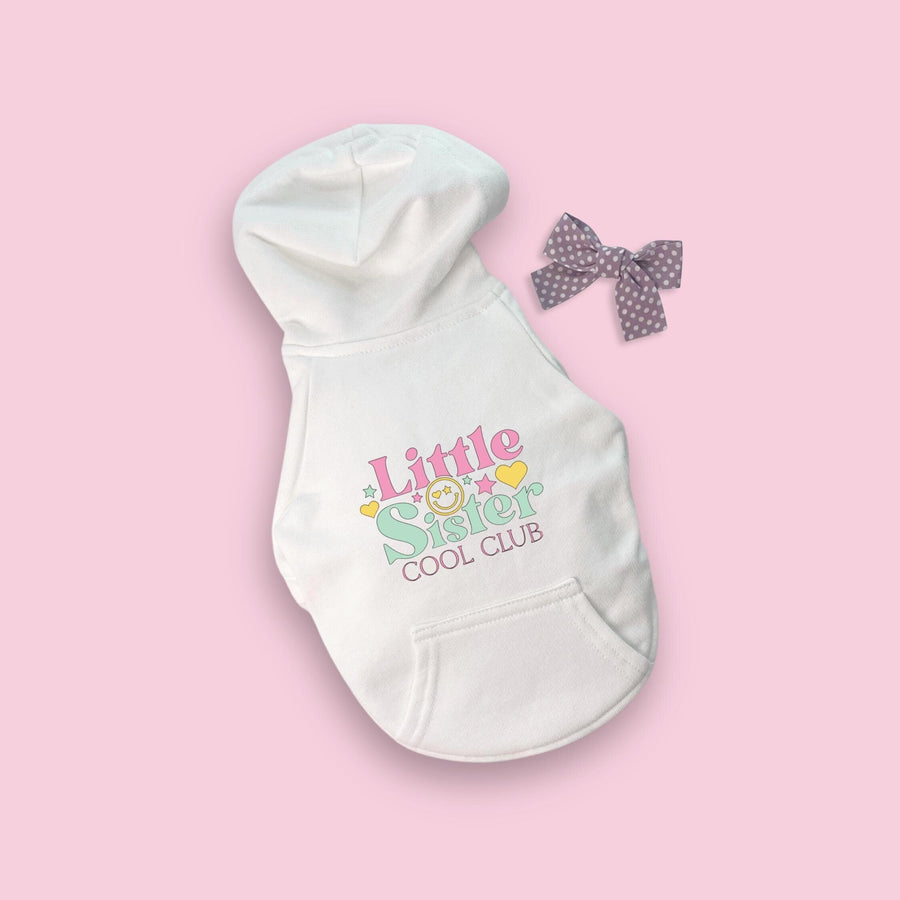 Dog Shirt Surprise Reveal Party Little Sister Club Sweatshirt for Pet in Pastel