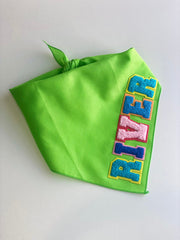 Personalized Dog Bandana with Name | Varsity Letters for Your Pet