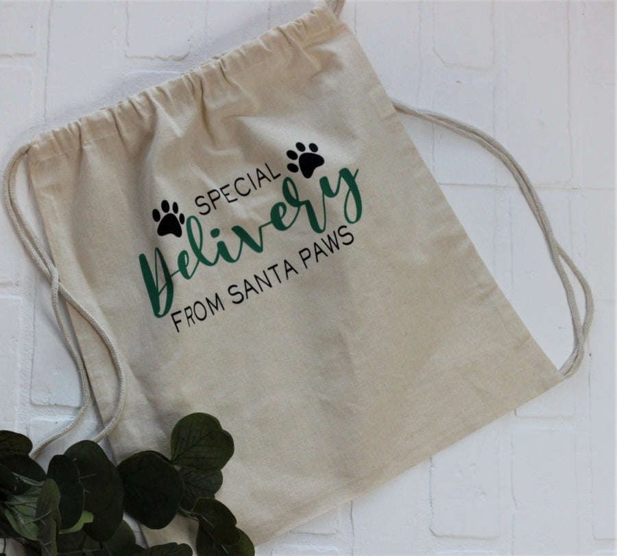 Personalized Santa Bag for Pet - Custom Holiday Gift Bag for Dogs