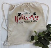 Personalized Santa Bag for Pet - Custom Holiday Gift Bag for Dogs