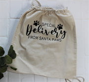 Personalized Santa Bag for Pet - Custom Holiday Gift Bag for Dogs