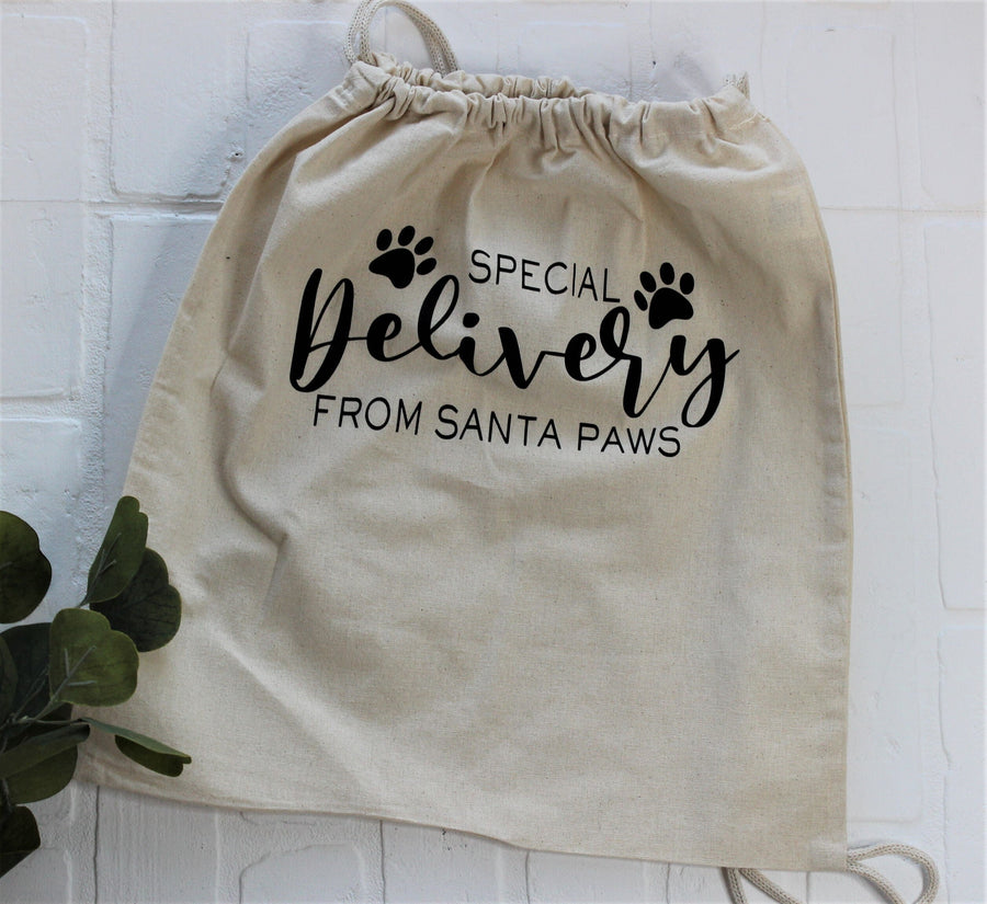Personalized Santa Bag for Pet - Custom Holiday Gift Bag for Dogs