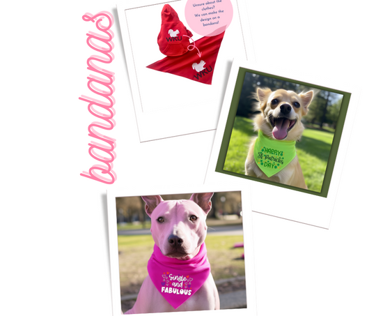 Custom Dog Bandanas