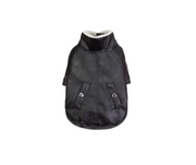 back side of black jacket for dog
