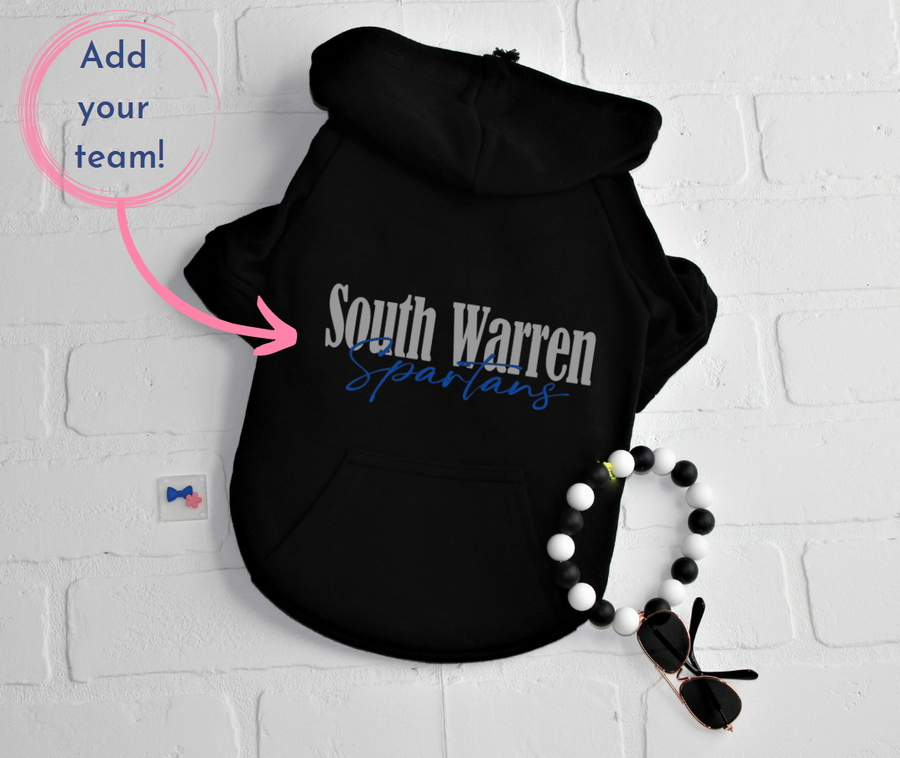 Custom Black Dog Hoodie - Personalize with Your Team Logo or Design