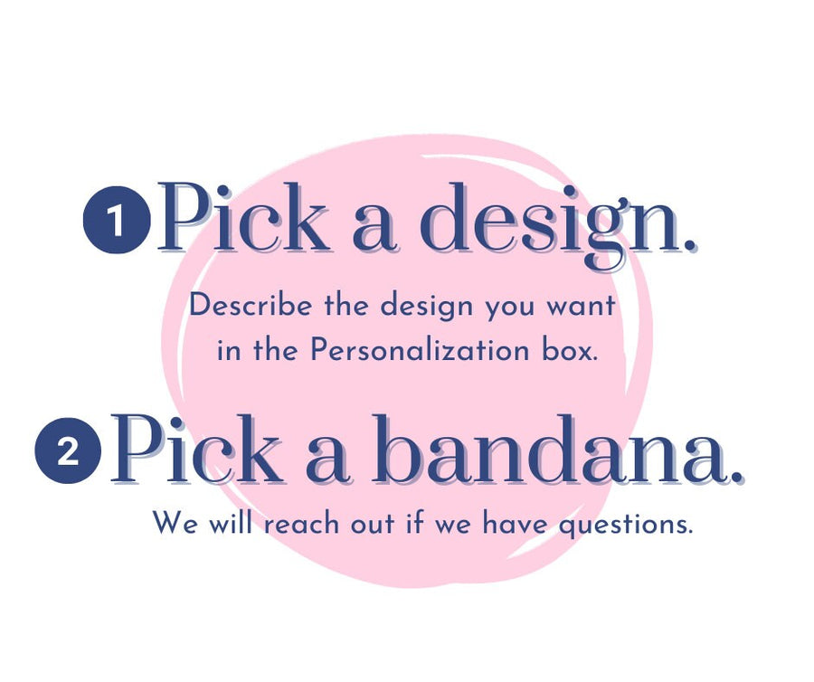 Custom Dog Bandana - Personalize with Your Own Design for Your Pet