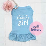 Daddy's Girl Dog Dress | Blue Pet Outfit for Your Cute Dog