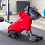 Dog Birthday Hoodie for Boy Dog | Red with Blue & White Design