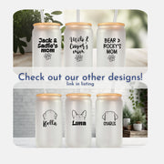 Dog Mom Tumbler | Personalized Iced Coffee Cup with Custom Dog Name