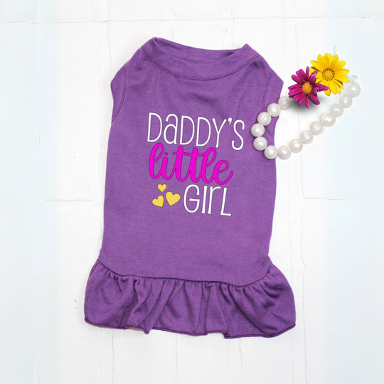 Dog Outfit for Girl | Purple Summer Dress for Small Puppy or XL Dog