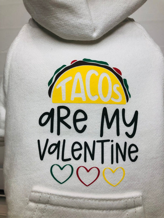 Funny Valentine Dog Hoodie | Taco Design for Your Pet's Cute Look