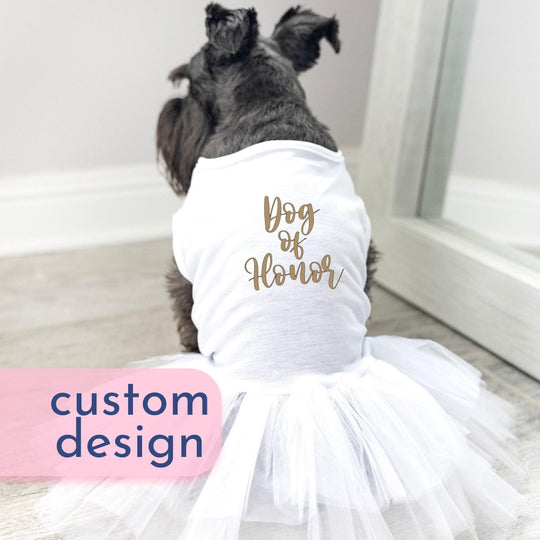 Dog dress for wedding