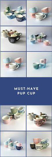 Personalized Dog Parent Gift Set | Matching Mug & Mini Puppuccino Cup