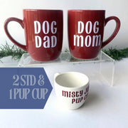 Personalized Dog Parent Gift Set | Matching Mug & Mini Puppuccino Cup