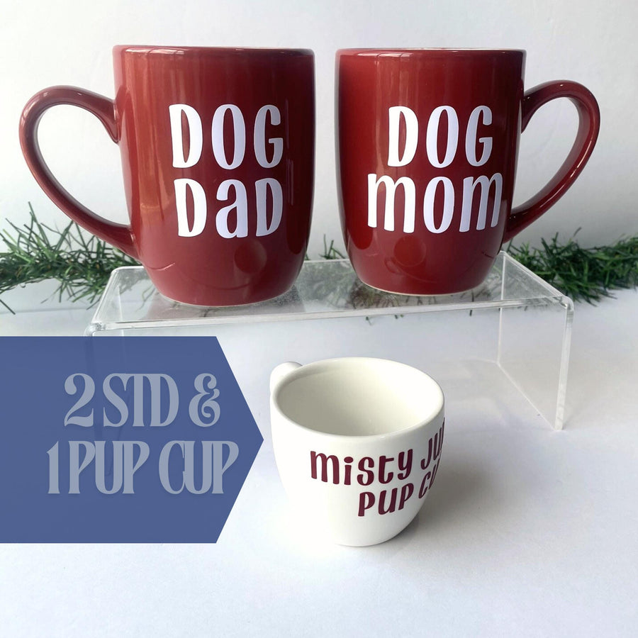 Personalized Dog Parent Gift Set | Matching Mug & Mini Puppuccino Cup