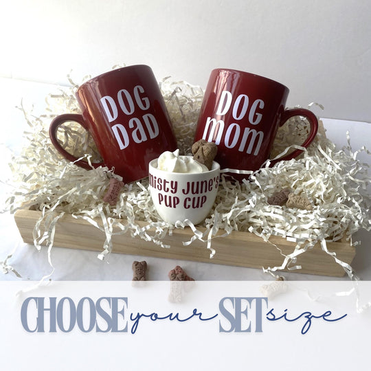 Personalized Dog Parent Gift Set | Matching Mug & Mini Puppuccino Cup
