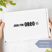 Personalized Gift Set for Her | New Puppy Toy Box for Dog