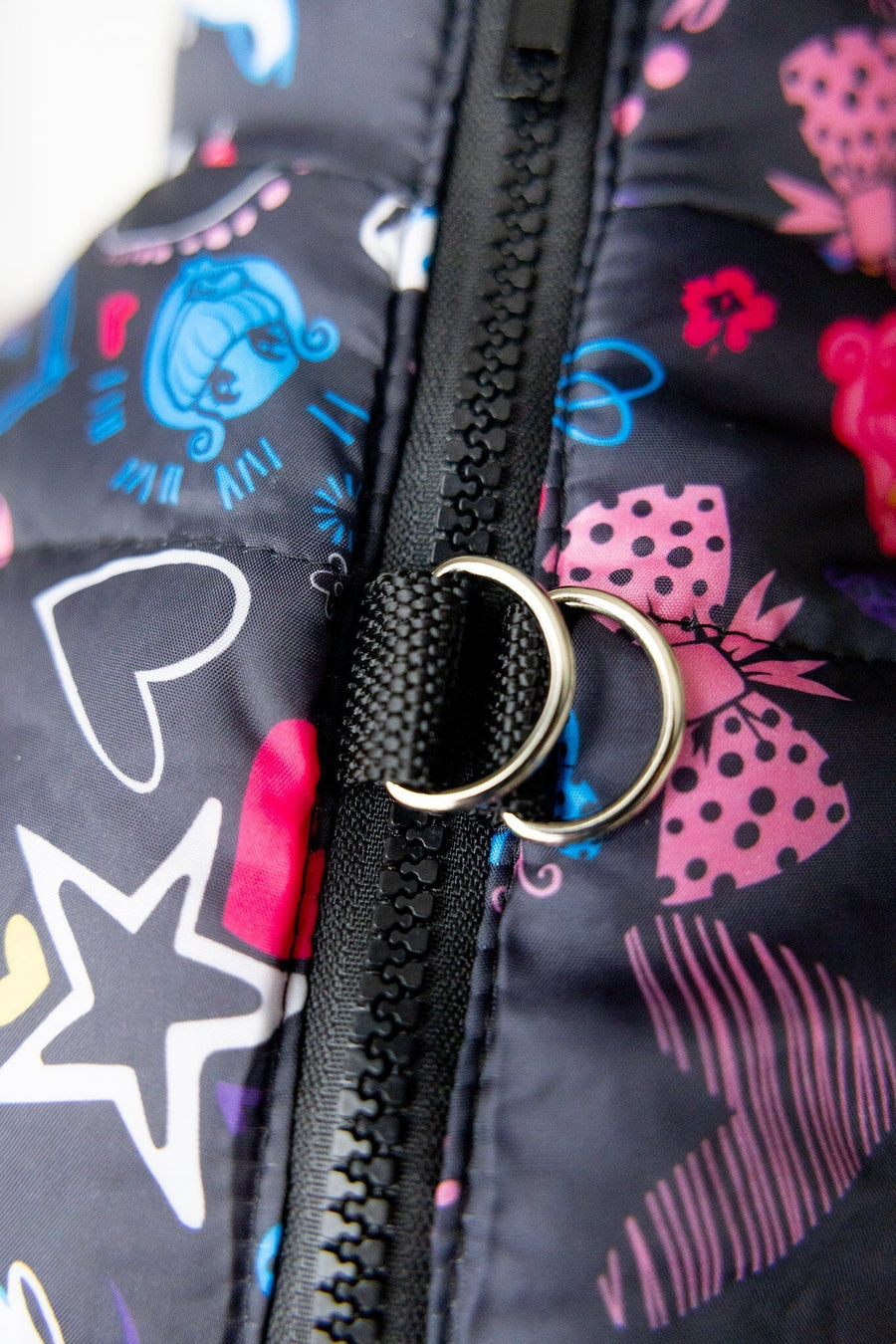 Personalized Pink Dog Vest | Small Dog Rain Jacket with Leash Rings