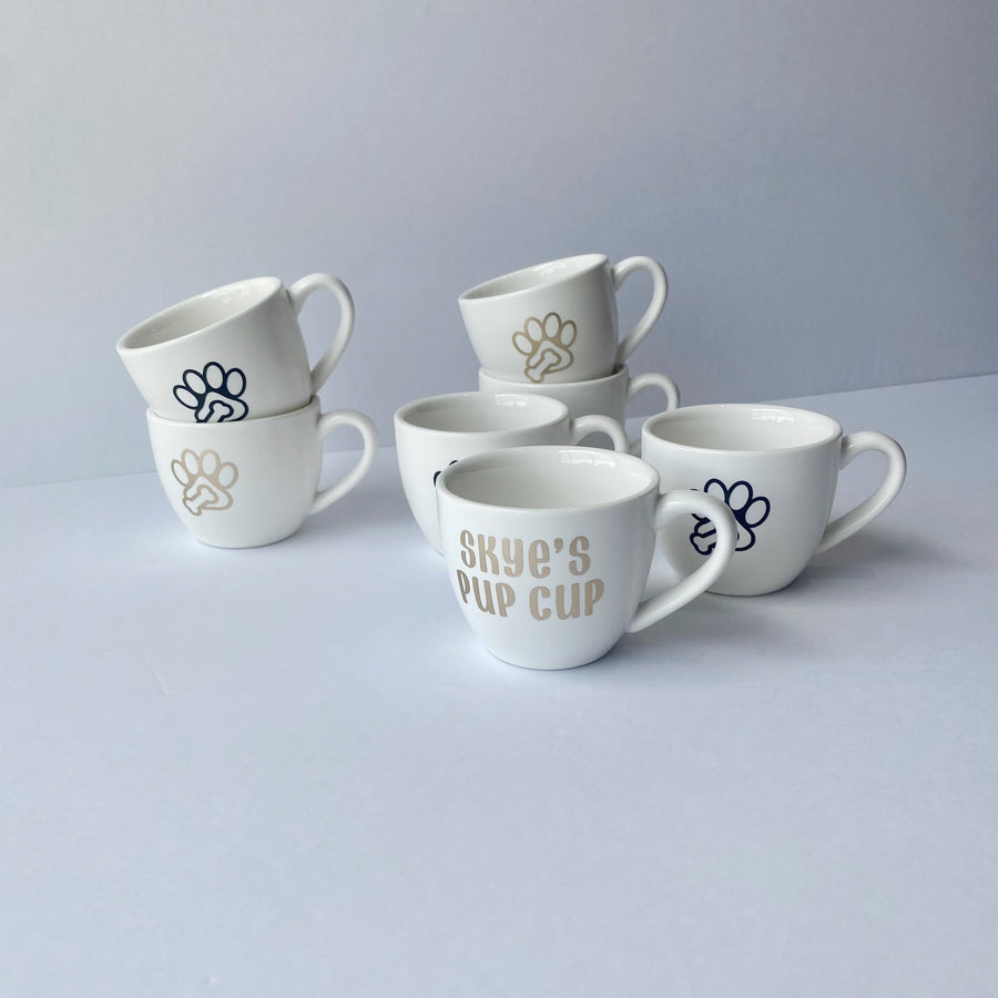 pup cup in white