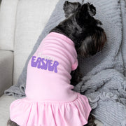 Pink Easter Dress for Dog - Cute Spring Outfit for Pet Holiday Celebration