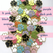 Paw Print Sticker & Iron-On Patch | Chenille Dog Paw for DIY Projects