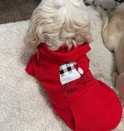 Christmas Dog Sweatshirt Red Cat Shirt for Cold Weather Cute Holiday Pet Shirt Funny Small Dog Sweater for Winter Red Dog Hoodie for Xmas