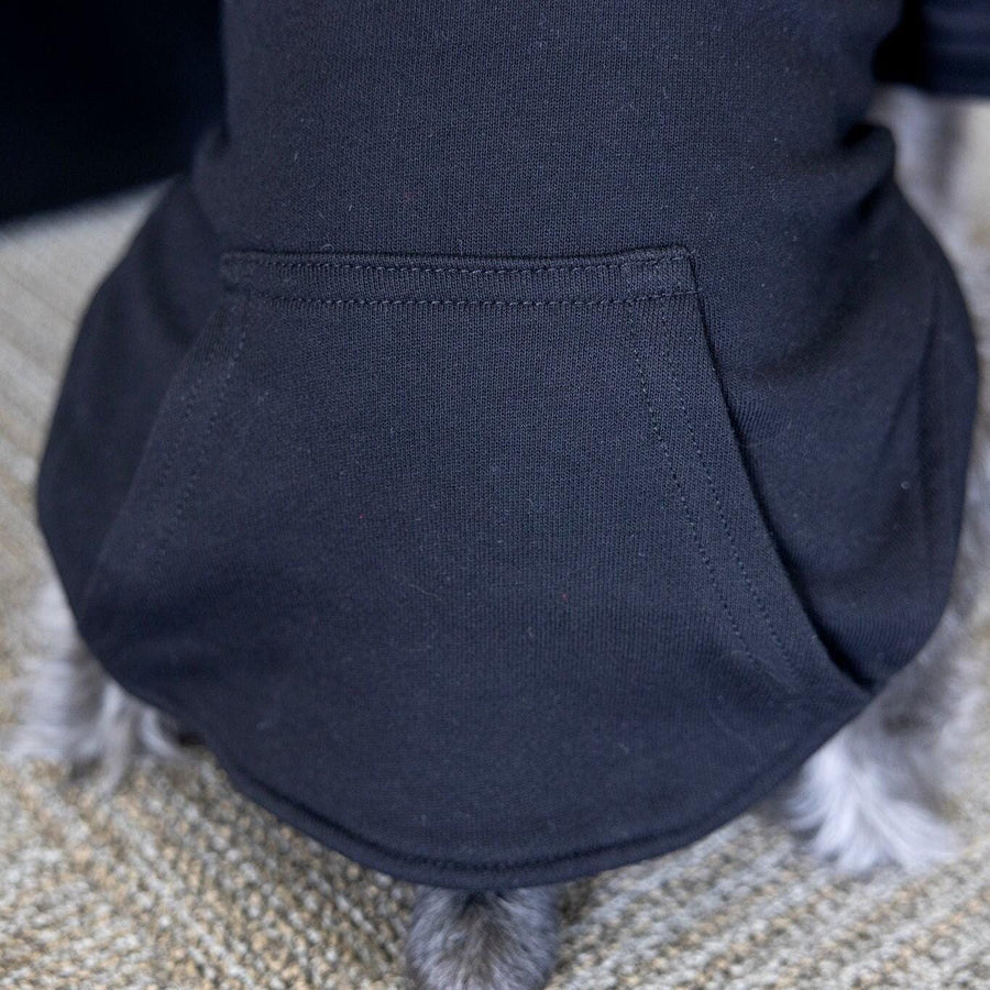 Baby Security Dog Hoodie in Black Bab- for New Baby Arrival
