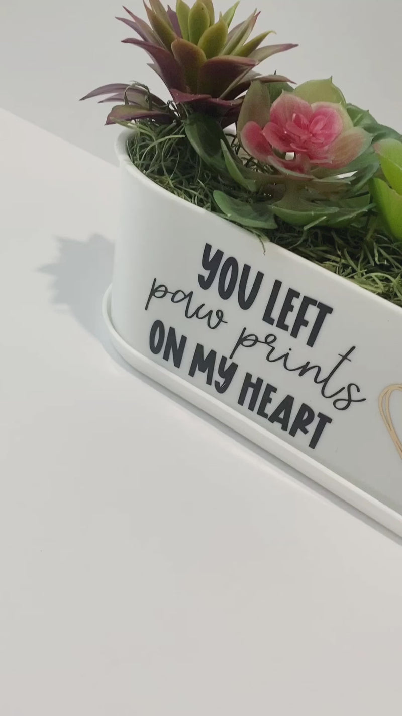 Dog Remembrance Gift | Succulent Planter to Honor Beloved Pets