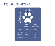 Guide for dog sock sizing