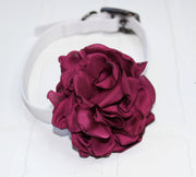 Dog Bow for Pet Collar | Rose Flower Clip-On Accessory for Dogs