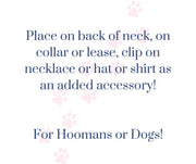 Dog Bow for Pet Collar | Rose Flower Clip-On Accessory for Dogs