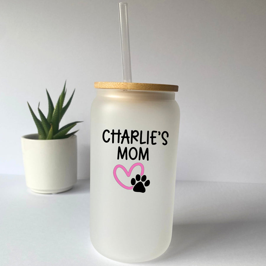 Dog Mom Tumbler | Personalized Gift for Dog Lover & Pet Enthusiast