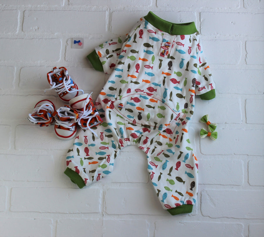 Fish Print Pajamas